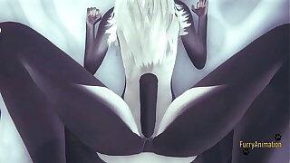 Furry Yiff Yaoi POV Twosome Twin Cats hard copulation blowjob and fucked - Japanese Asian Manga Anime Fursuit Porn Gay 3D